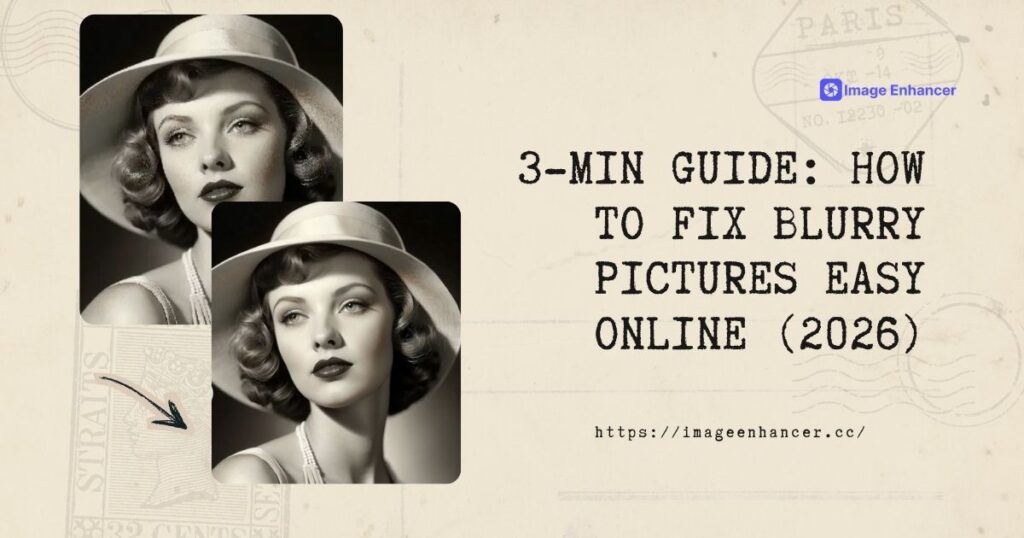 3-Min Guide: How to Fix Blurry Pictures Easy Online (2026)