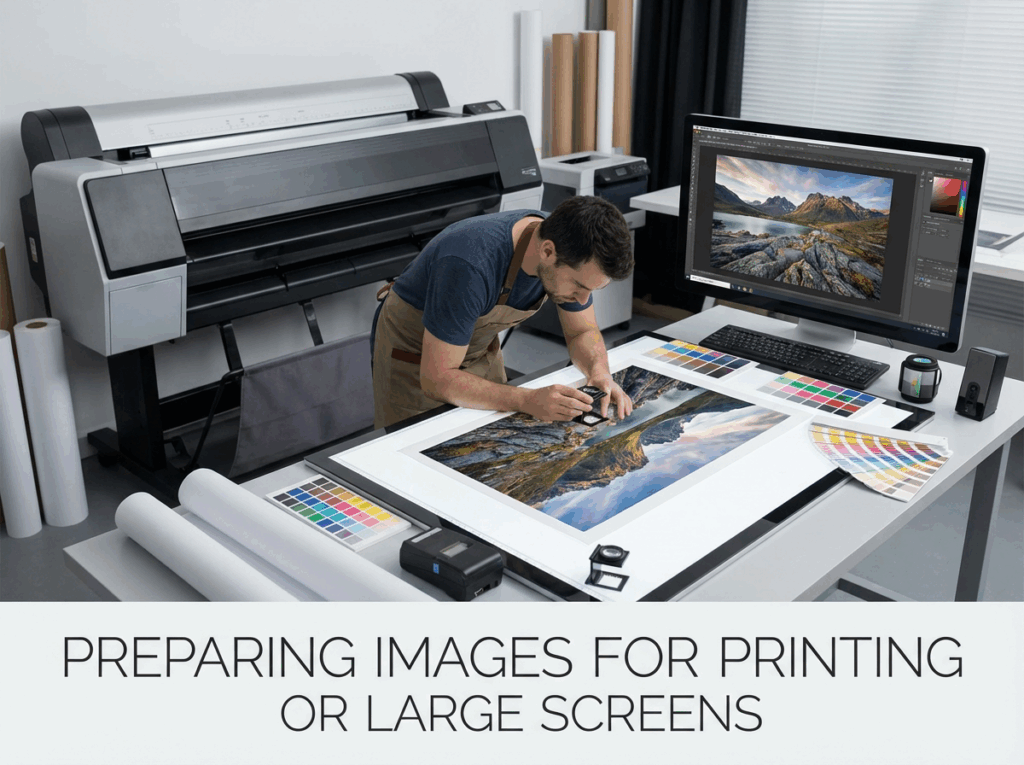 Preparing Images for Printing or Large Screens