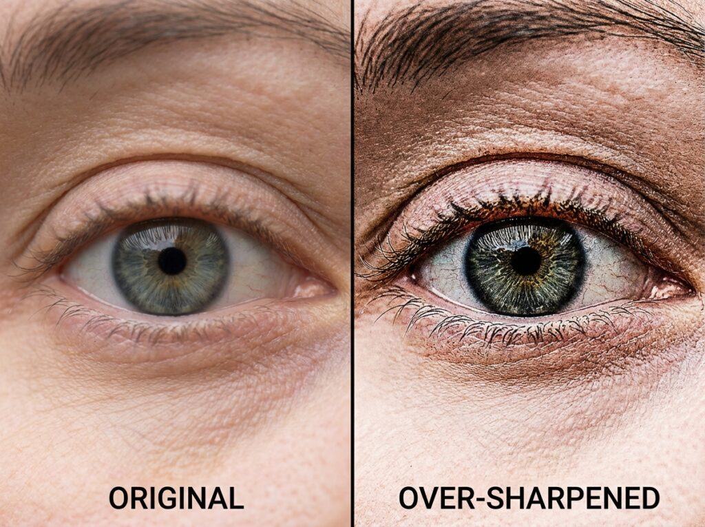 Over-Sharpening and Losing Natural Details