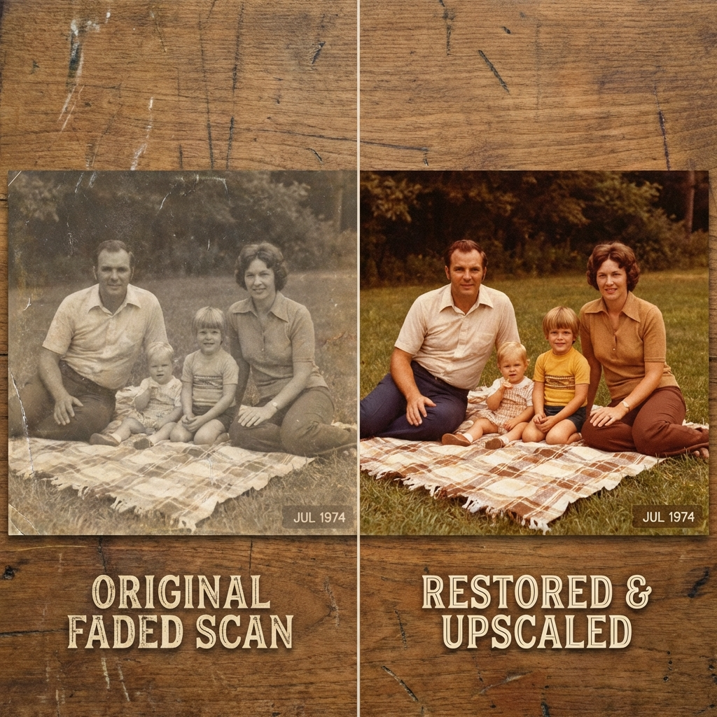 Scenario 2: Restoring the "Soul" of Old Photography